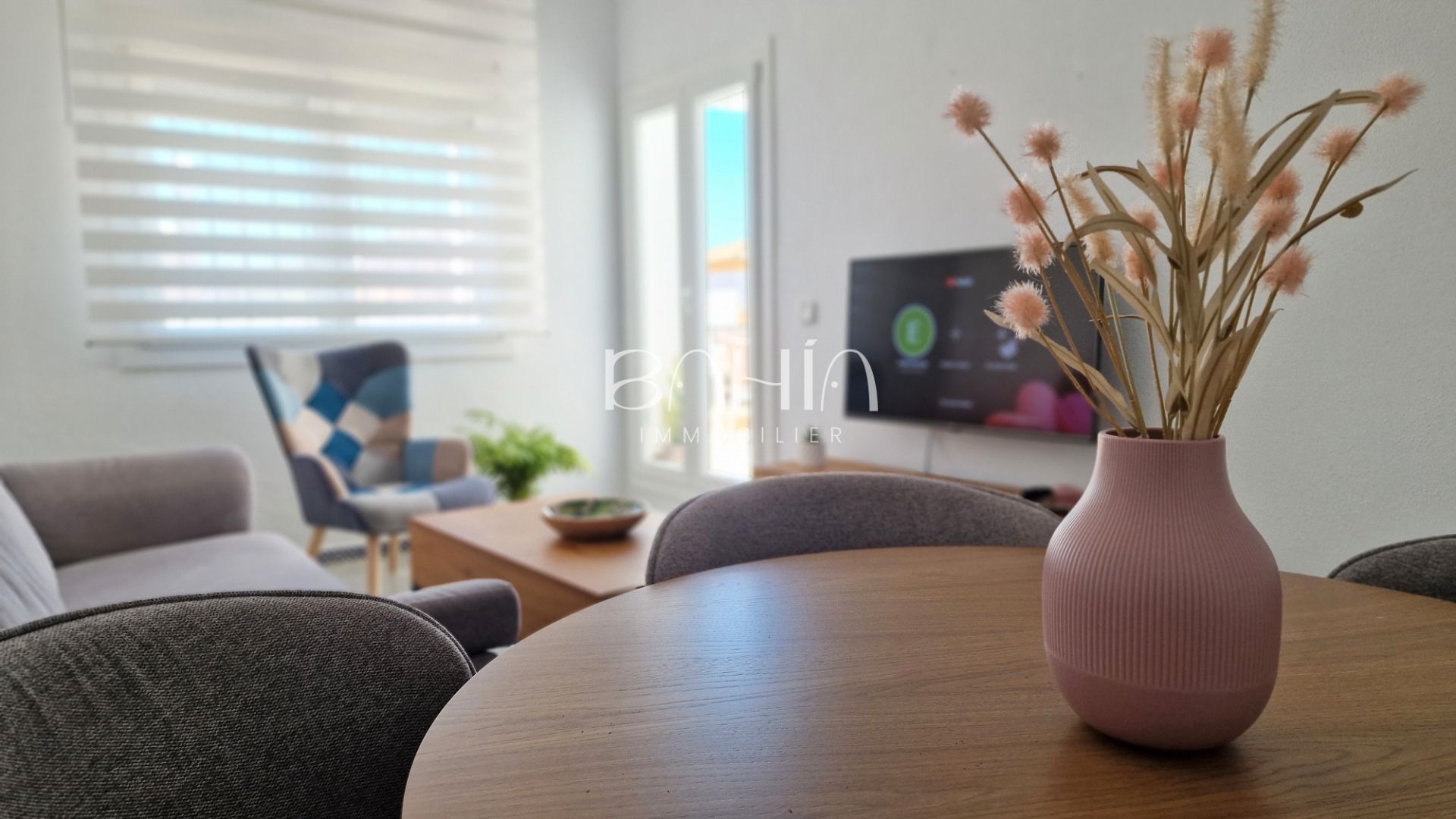 Sala de estar de Apartamento de alquiler en Chiclana de la Frontera con Aire acondicionado, Calefacción y Terraza