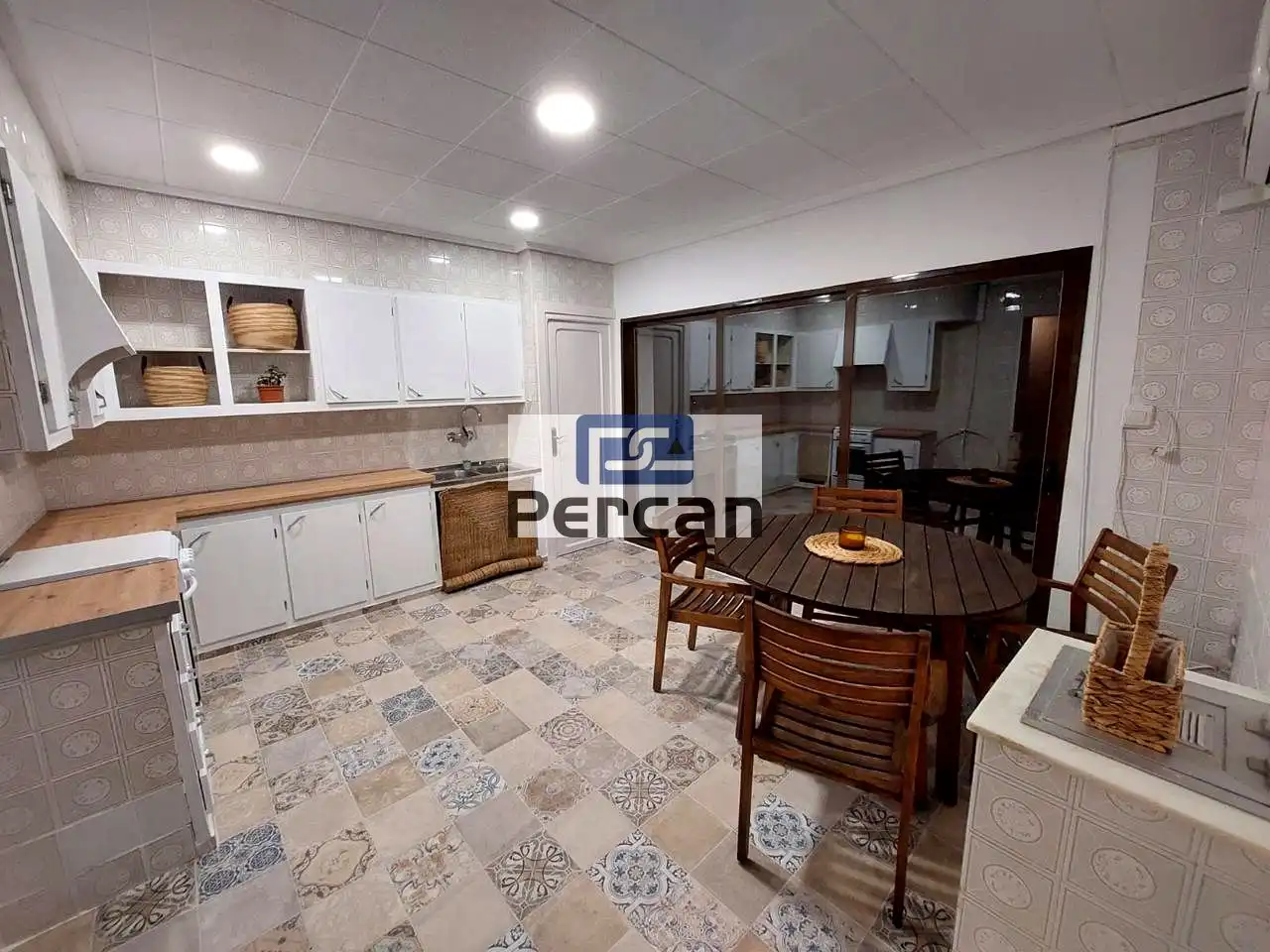 Kitchen of Houses for sale in El Campello  with Air Conditioner, Private garden and Terrace