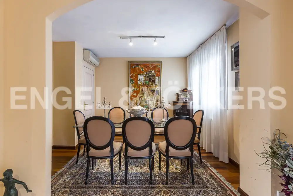 Dining room of Houses for sale in Madrid  with Air Conditioner, Heating and Private garden
