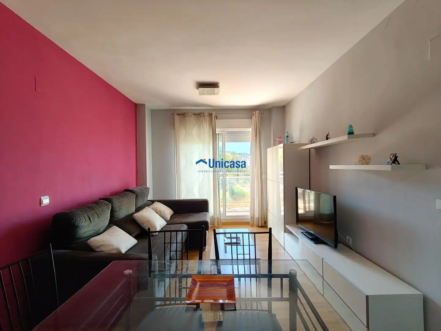 Living room of Flat for rent in Málaga  with Air Conditioner, Furnished and Community pool