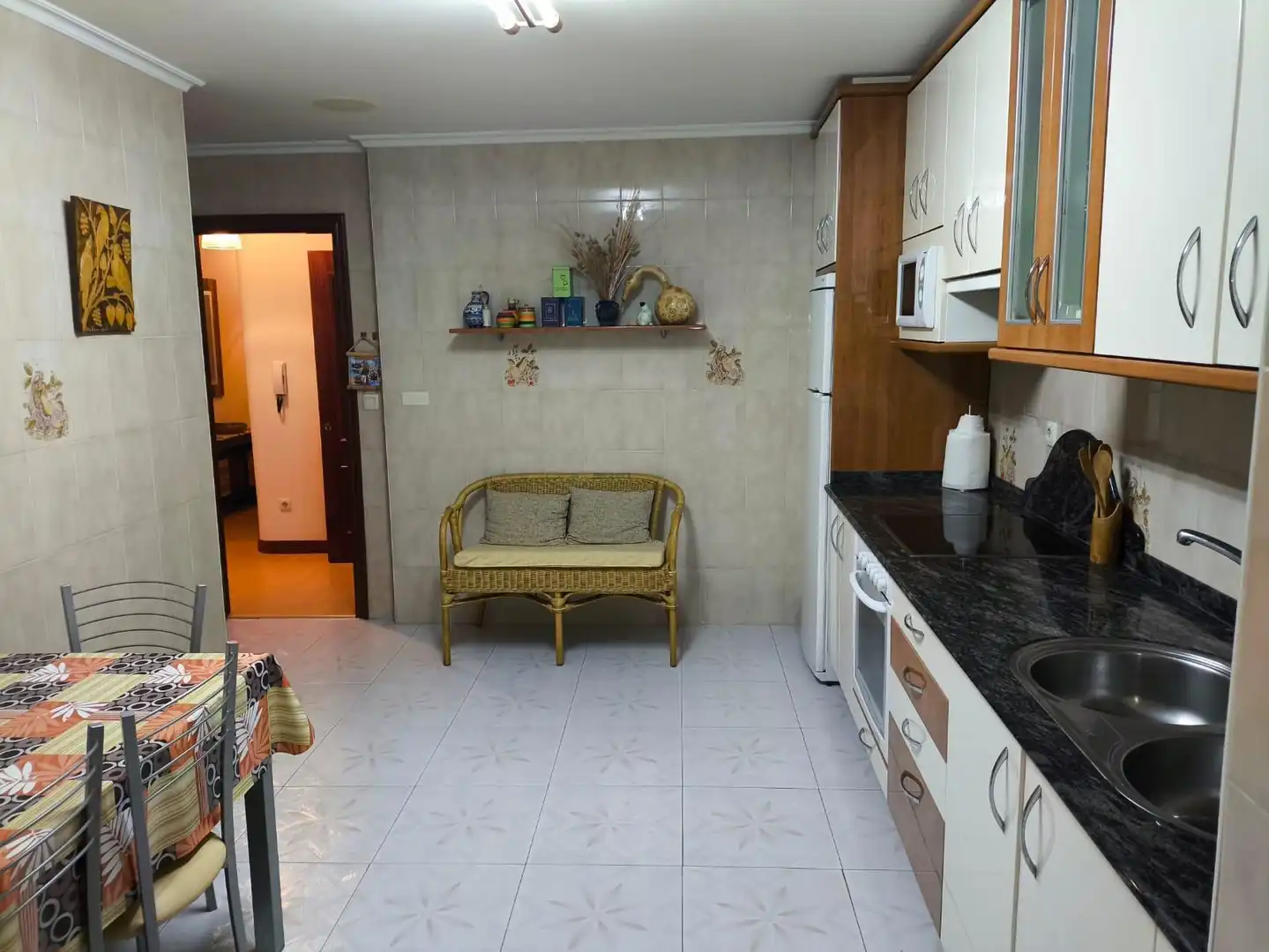 Kitchen of Flat for rent in Laxe  with Heating and Furnished