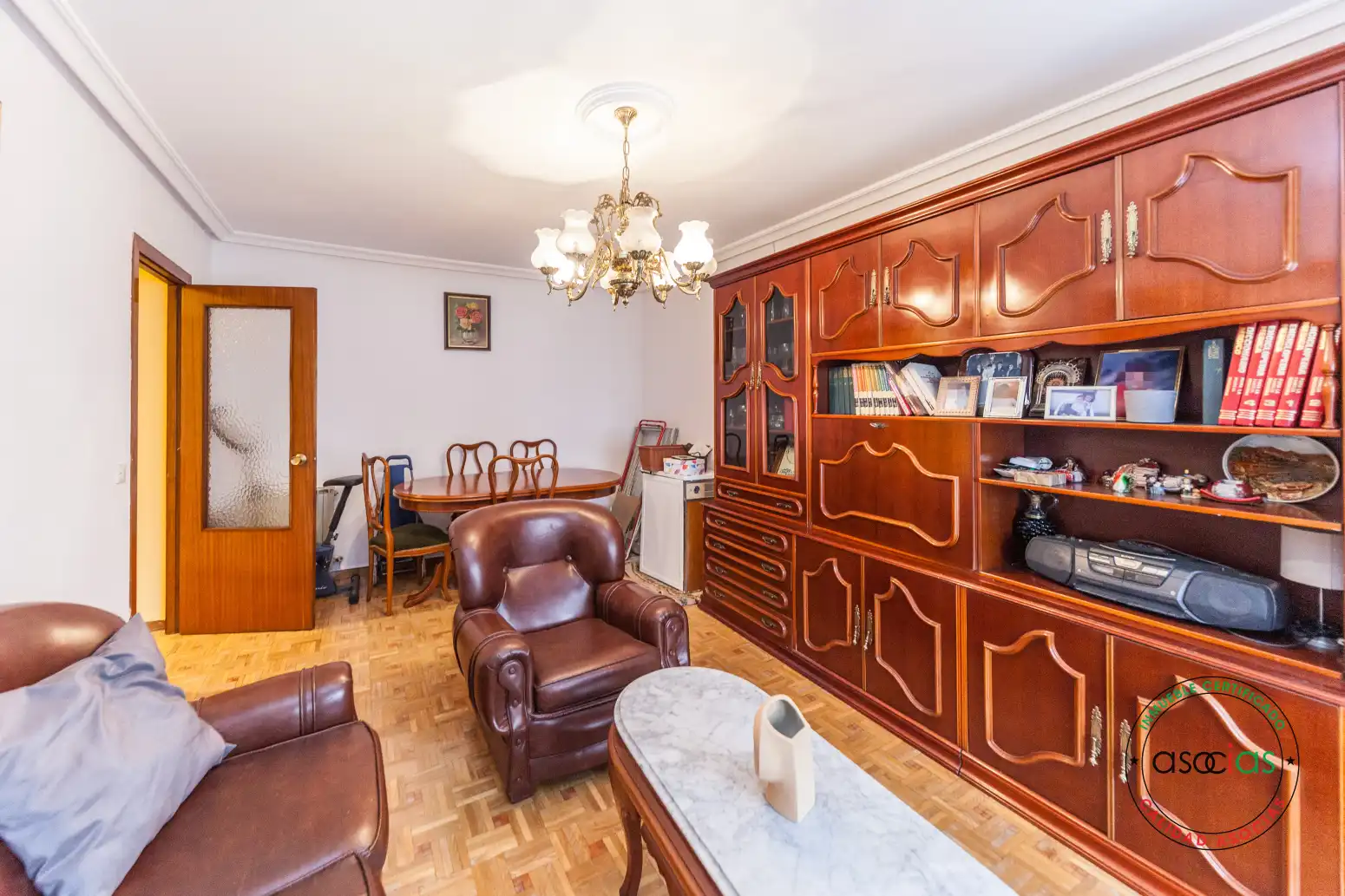 Sala de estar de Piso en venta en Gijón  con Parquet y Trastero