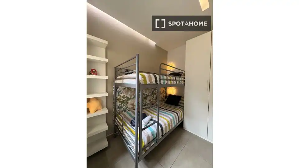 Schlafzimmer von Wohnungen zur untervermieten in Las Palmas de Gran Canaria mit Klimaanlage, Terrasse und Möbliert