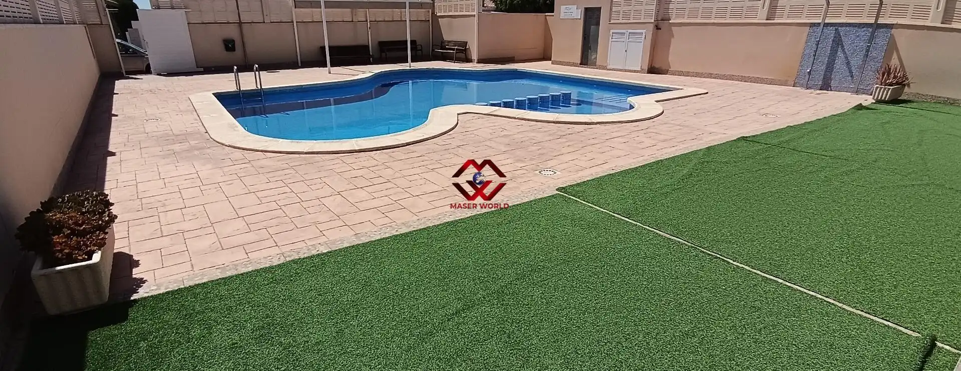 Piscina de Ático en venta en Mazarrón con Aire acondicionado, Trastero y Balcón