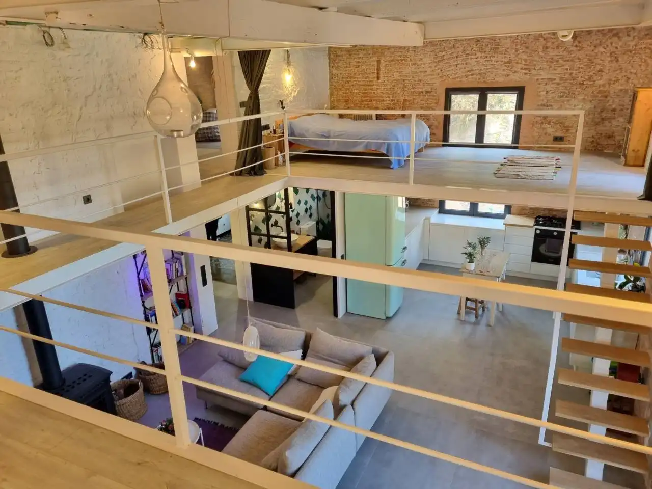 Sala de estar de Dúplex de alquiler en Sarrià - Sant Gervasi
