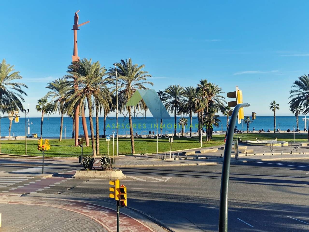 Vista exterior de Pis de lloguer en Málaga Capital amb Aire condicionat i Moblat