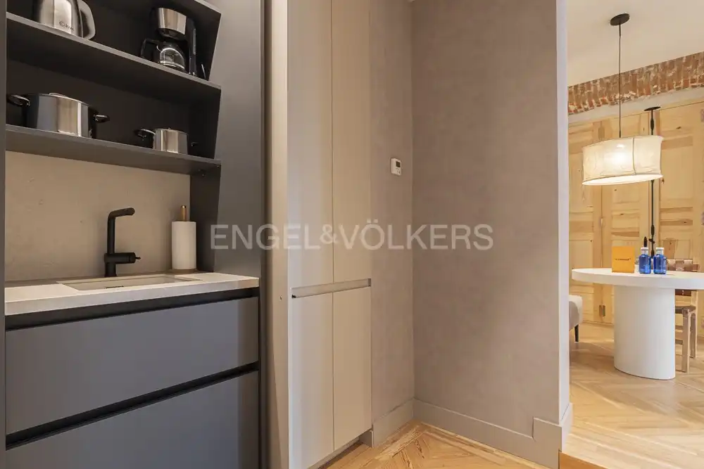 Kitchen of Flat for rent in Madrid  with Air Conditioner, Heating and Furnished