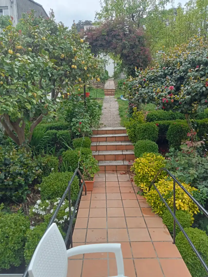 Jardín de Casa o chalet en venta en Santiago de Compostela  con Calefacción, Jardín privado y Terraza