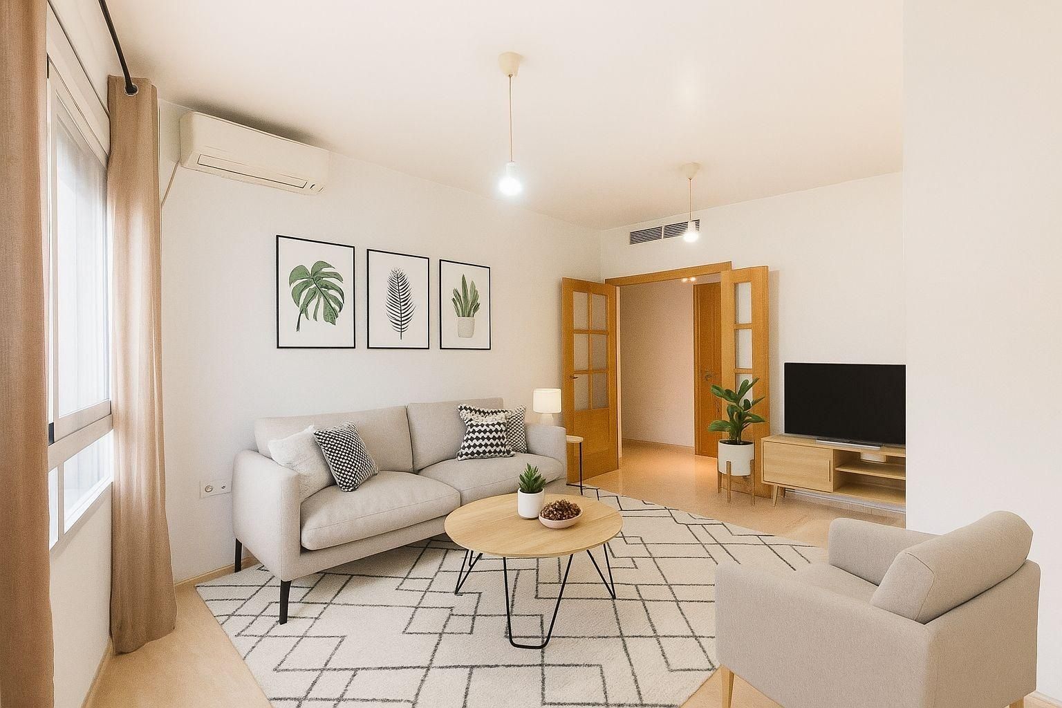 Sala d'estar de Pis en venda en  Murcia Capital amb Aire condicionat i Traster