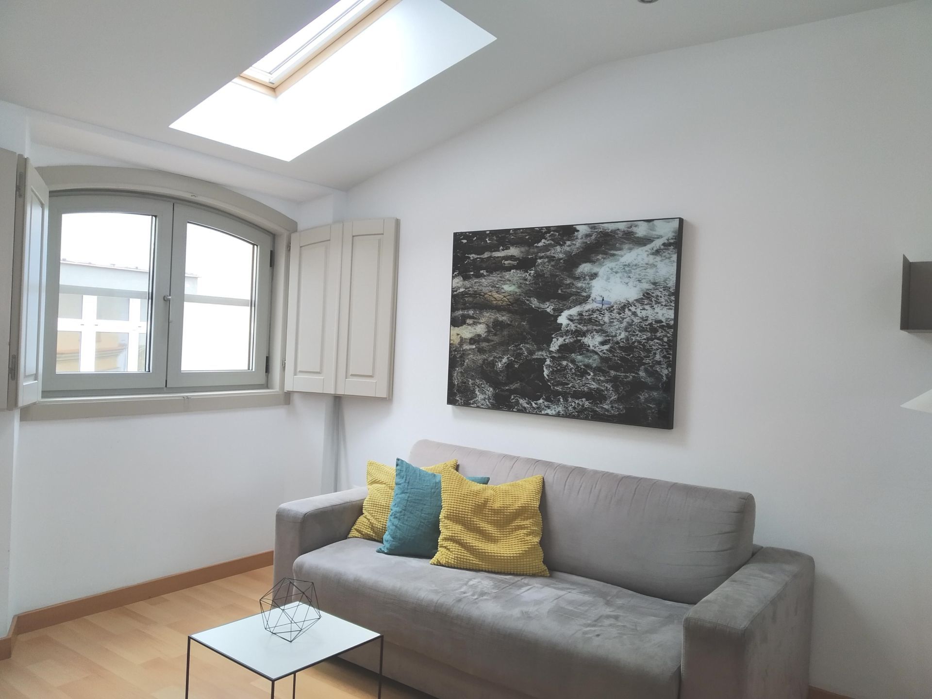 Sala de estar de Piso de alquiler en Málaga Capital con Aire acondicionado y Amueblado