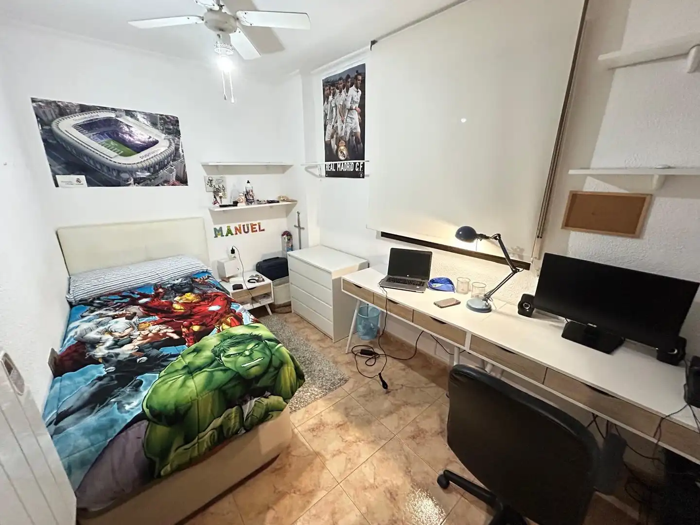 Bedroom of Flat for sale in Crevillent  with Air Conditioner, Furnished and Balcony