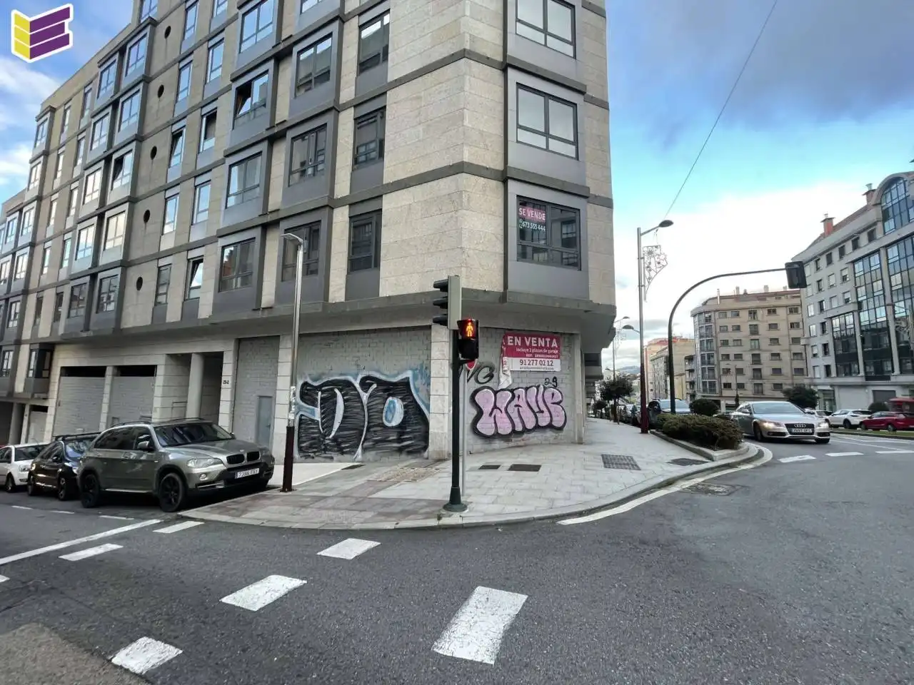 Vista exterior de Local en venda en Vigo 