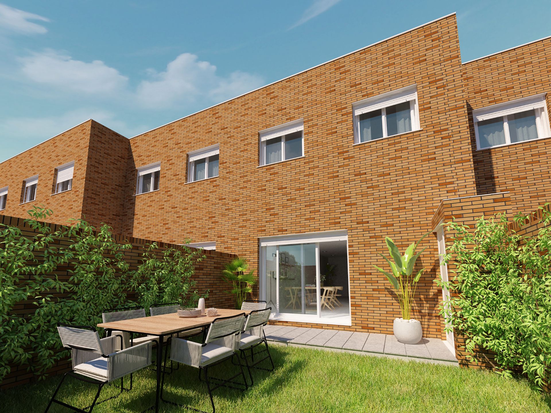 Exterior view of Single-family semi-detached for sale in  Almería Capital  with Private garden and Terrace