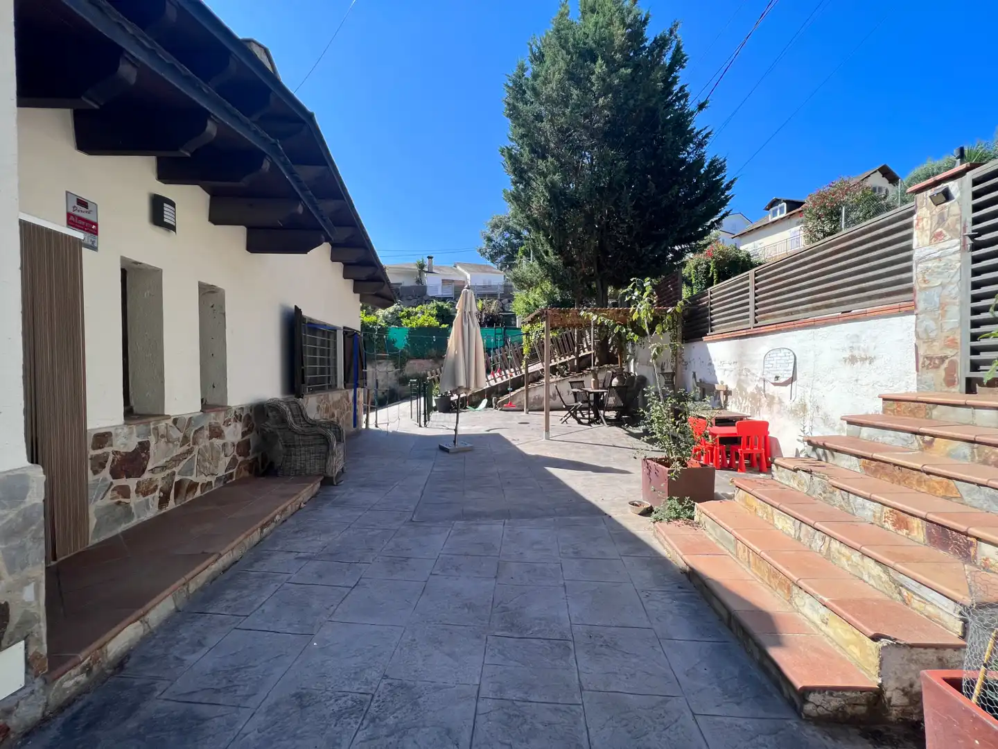 Terraza de Casa o chalet en venta en Vallgorguina con Aire acondicionado, Calefacción y Jardín privado