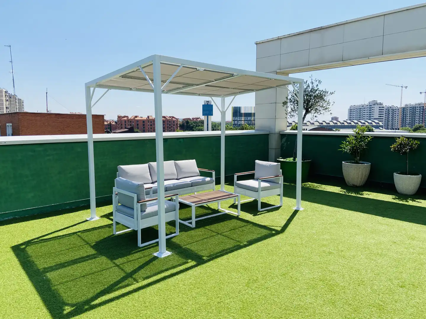 Terrace of Apartments for rent in Madrid  with Air Conditioner, Parquet flooring and Furnished