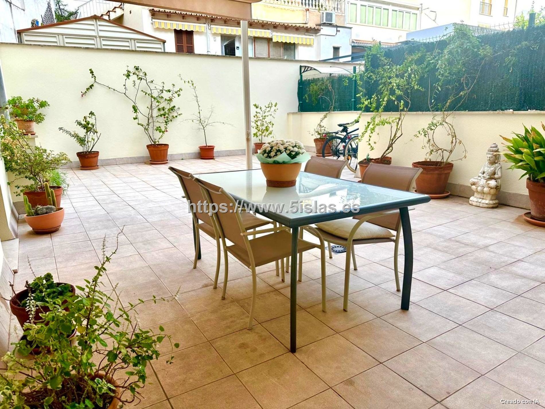 Terrace of Planta baja for sale in  Palma de Mallorca  with Air Conditioner, Parquet flooring and Terrace