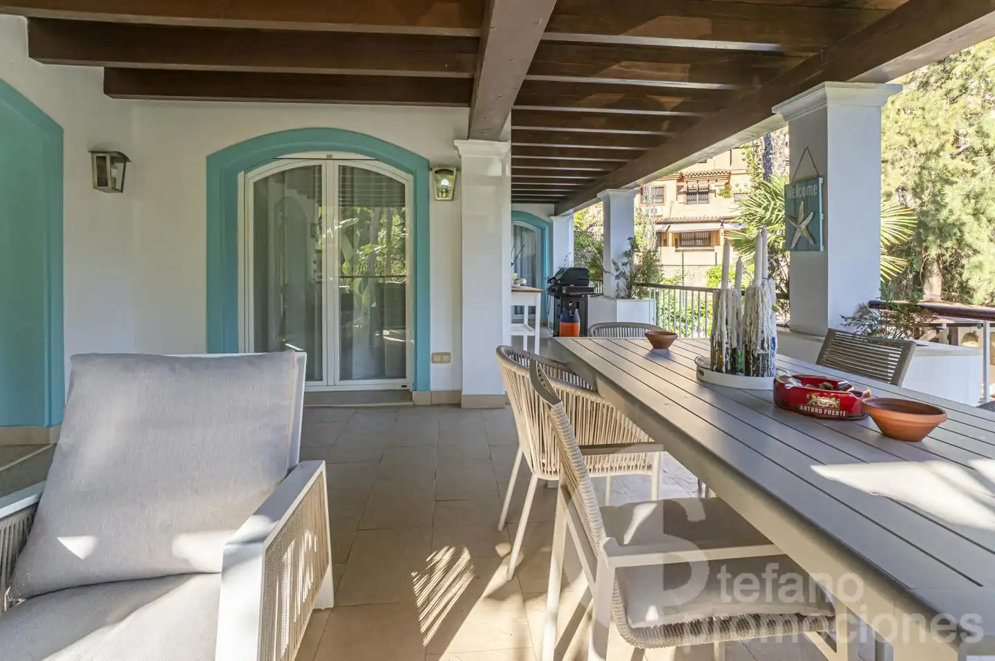 Terrassa de Casa o xalet en venda en Málaga amb Aire condicionat, Jardí privat i Parquet