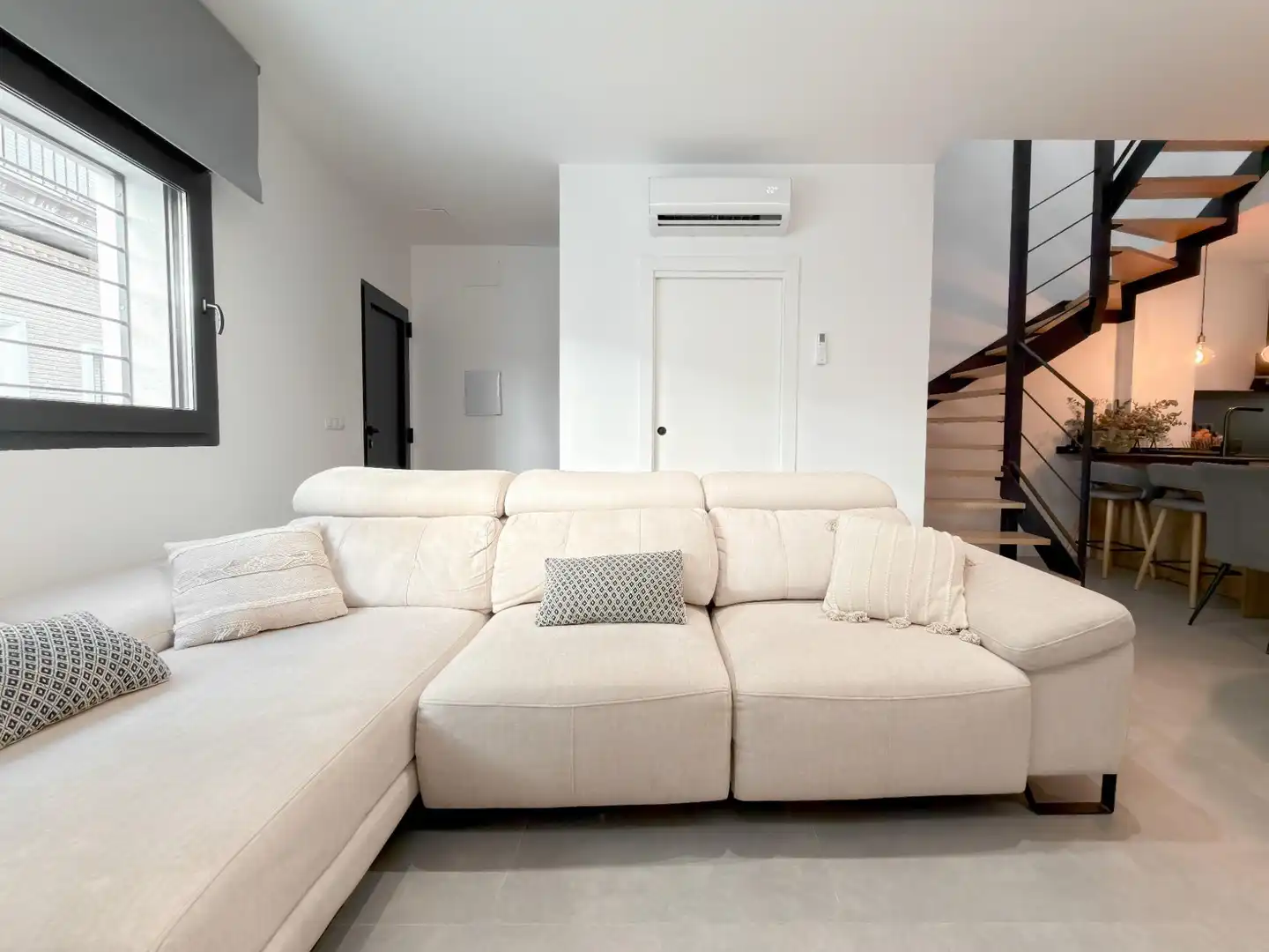 Sala de estar de Casa o chalet de alquiler en Massamagrell con Aire acondicionado, Terraza y Amueblado