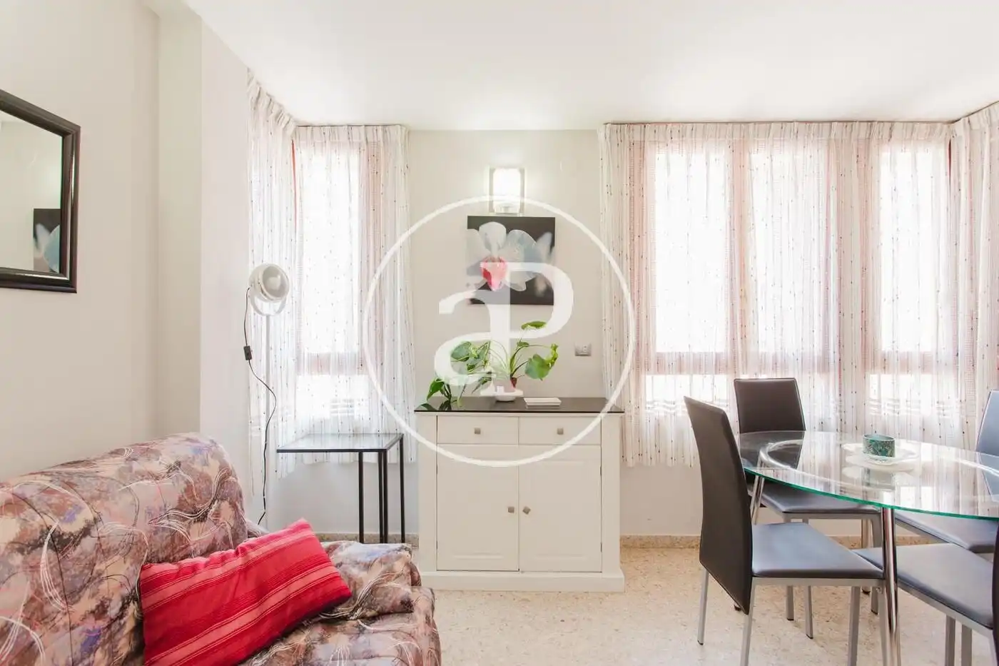 Sala de estar de Piso de alquiler en Valencia con Aire acondicionado, Calefacción y Amueblado
