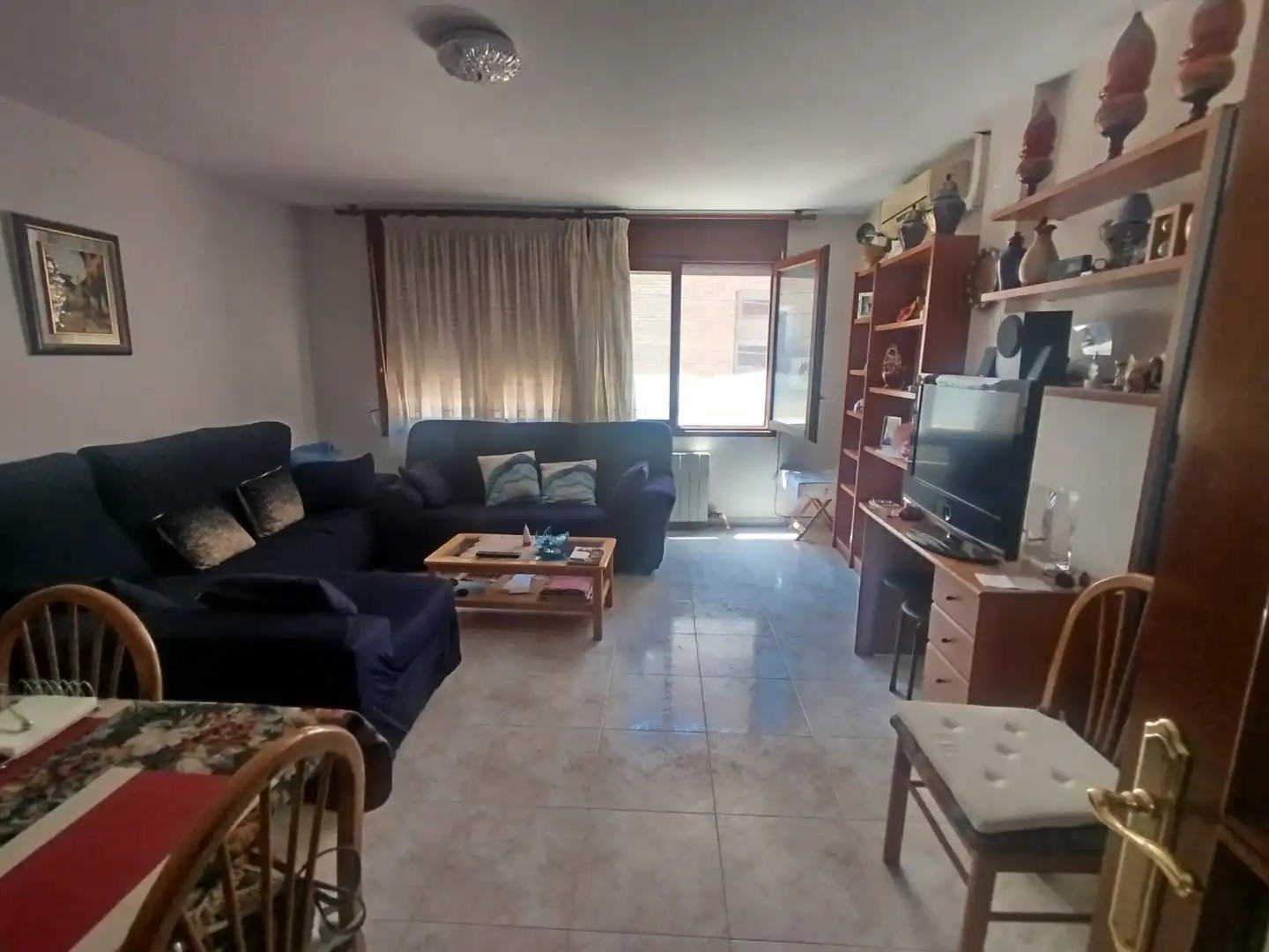 Sala d'estar de Finca rústica en venda en Binéfar amb Calefacció, Terrassa i Traster