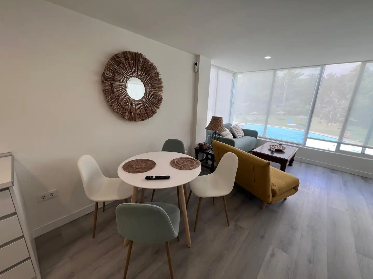 Esszimmer von Wohnungen zur Miete in Estepona mit Klimaanlage, Terrasse und Schwimmbad