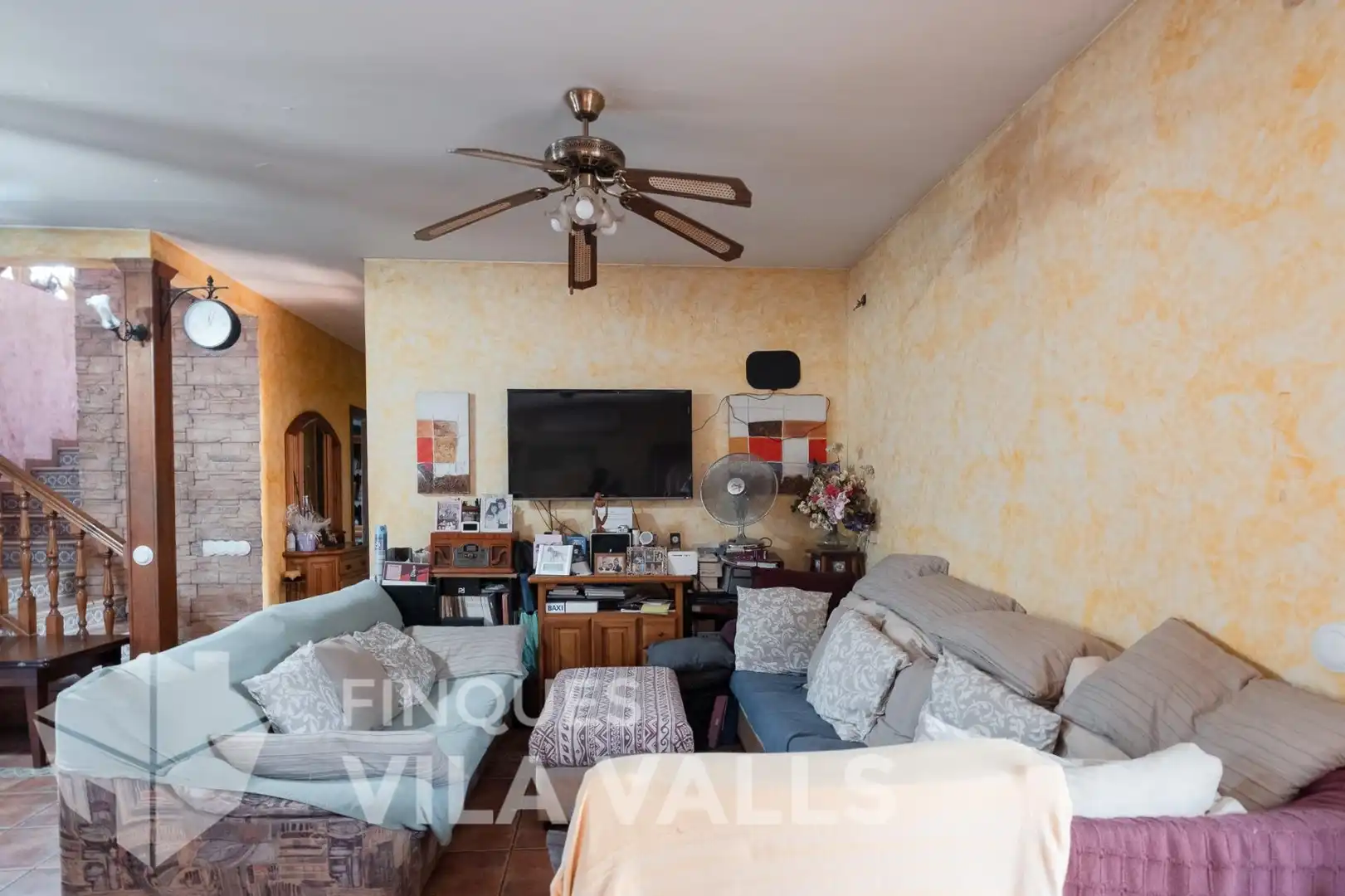 Sala d'estar de Finca rústica en venda en Sentmenat