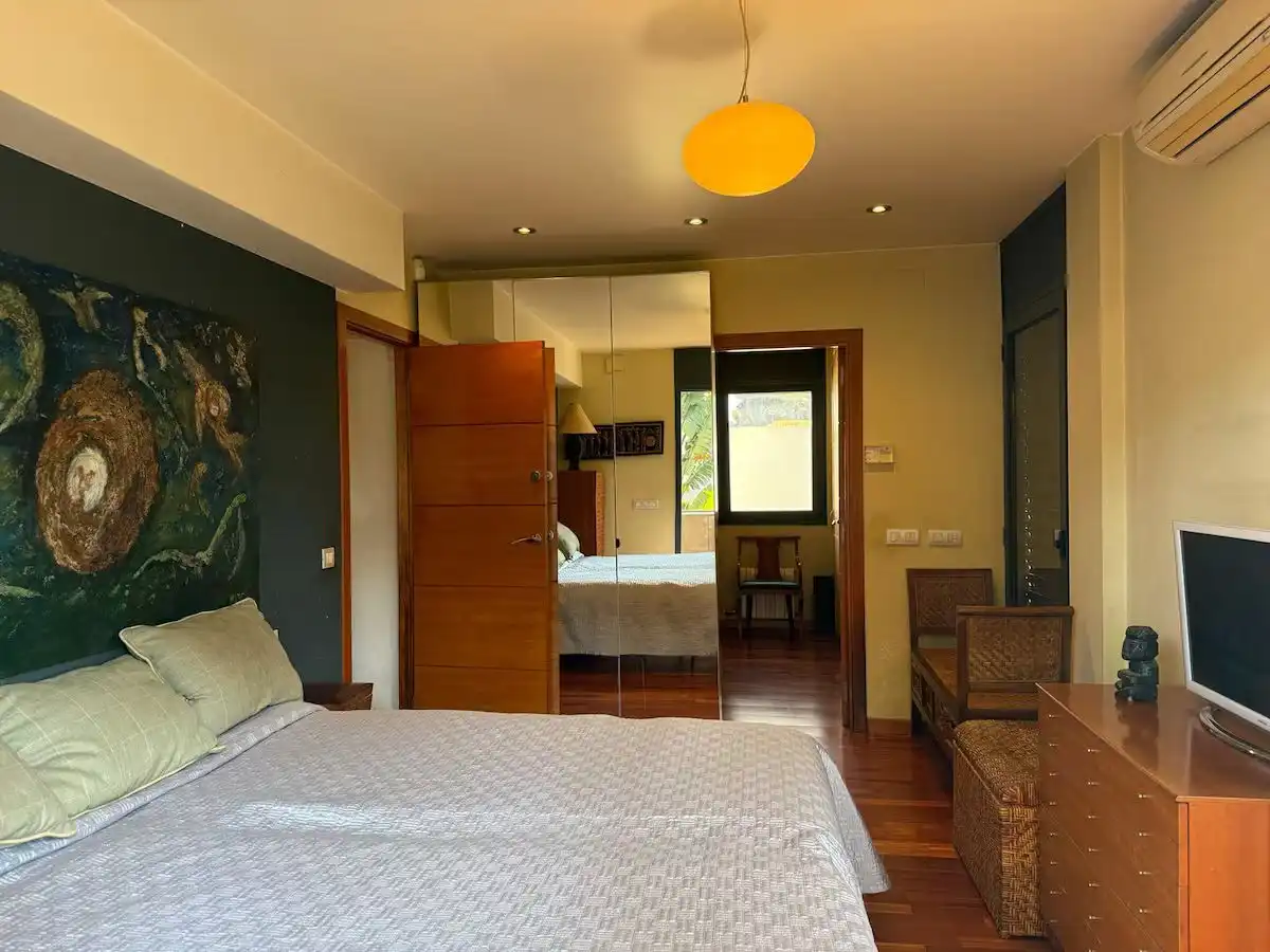 Bedroom of Houses for rent in Castelldefels  with Air Conditioner, Private garden and Terrace
