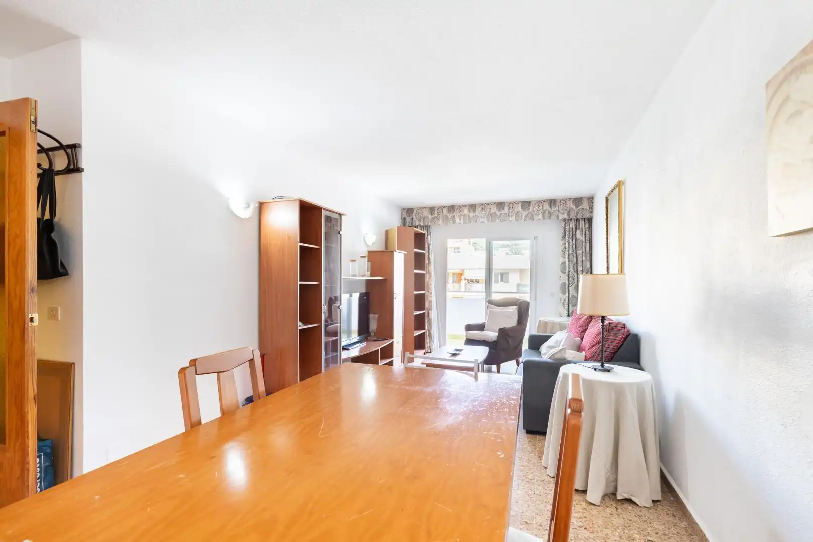 Sala de estar de Piso en venta en Calvià con Terraza, Amueblado y Balcón