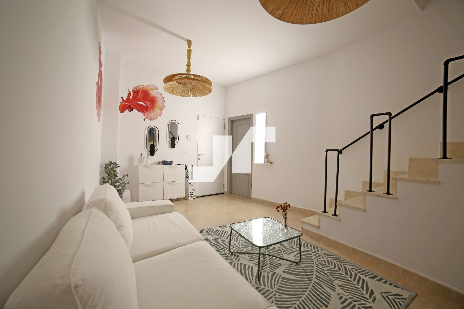 Sala de estar de Casa adosada en venta en Burriana / Borriana con Aire acondicionado, Calefacción y Amueblado