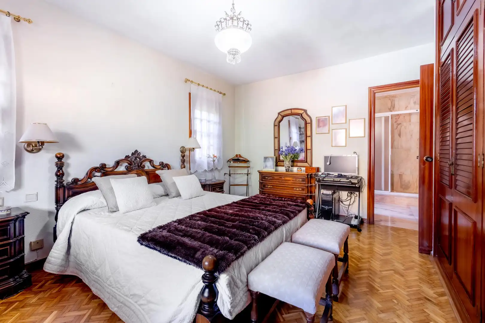 Bedroom of Houses for sale in Málaga  with Air Conditioner, Heating and Private garden