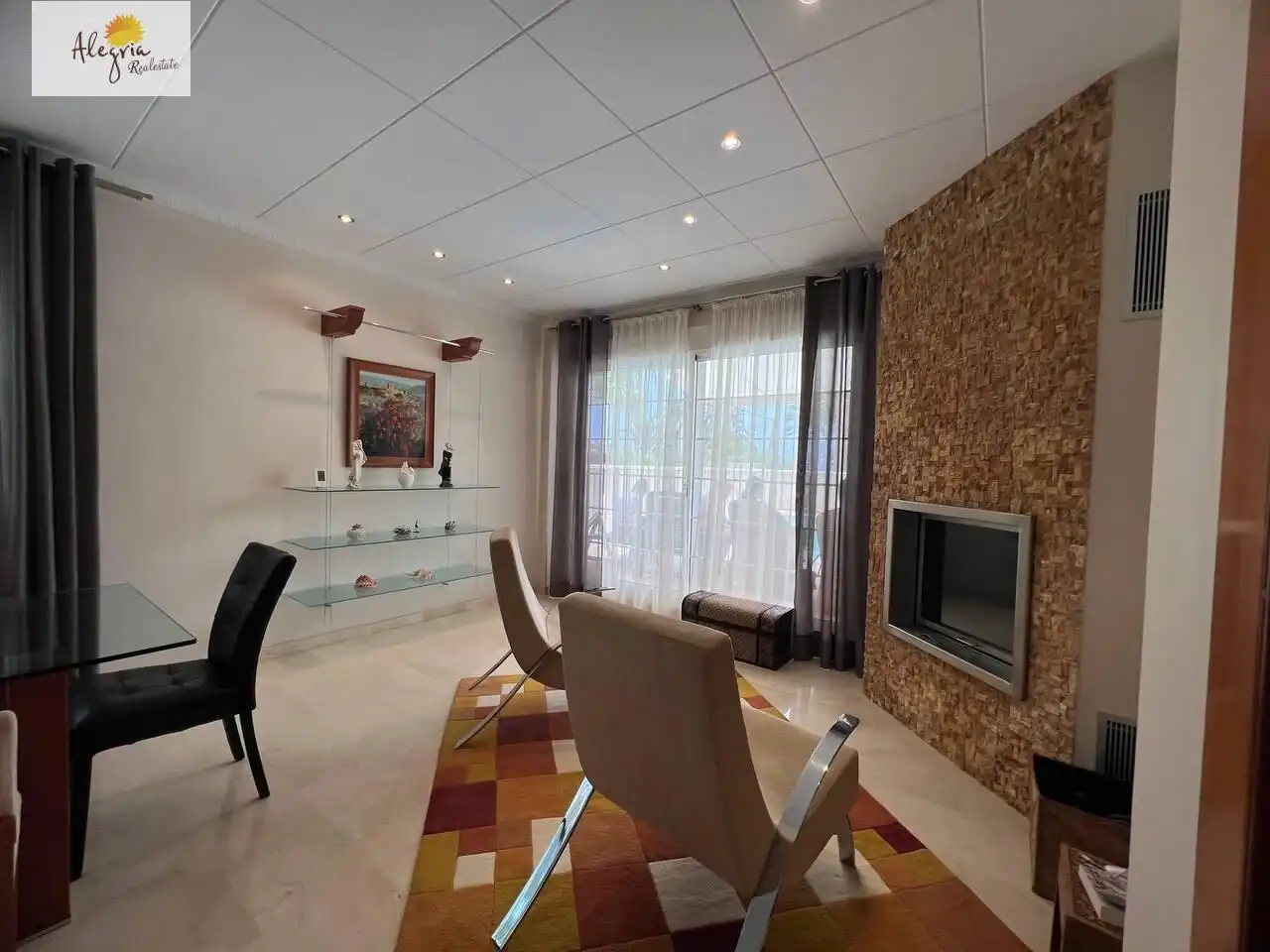 Sala de estar de Casa o chalet en venta en Cullera con Aire acondicionado, Calefacción y Jardín privado