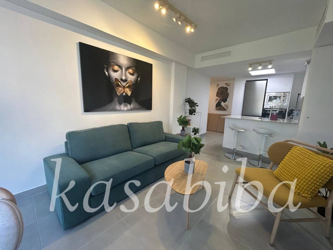 Living room of Flat to rent in  Valencia Capital  with Air Conditioner, Heating and Furnished