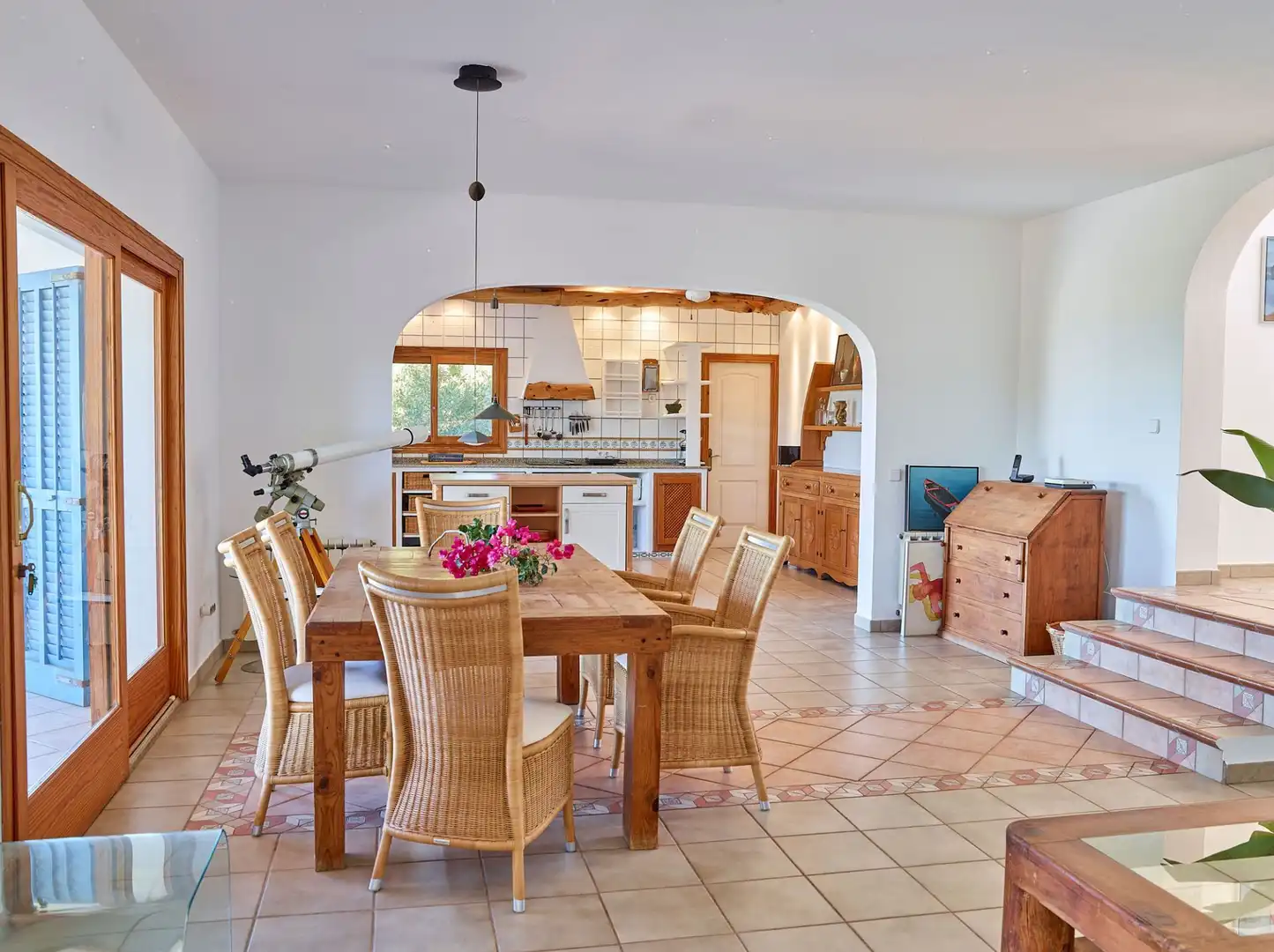 Dining room of Houses for sale in Sant Josep de sa Talaia  with Air Conditioner, Heating and Private garden