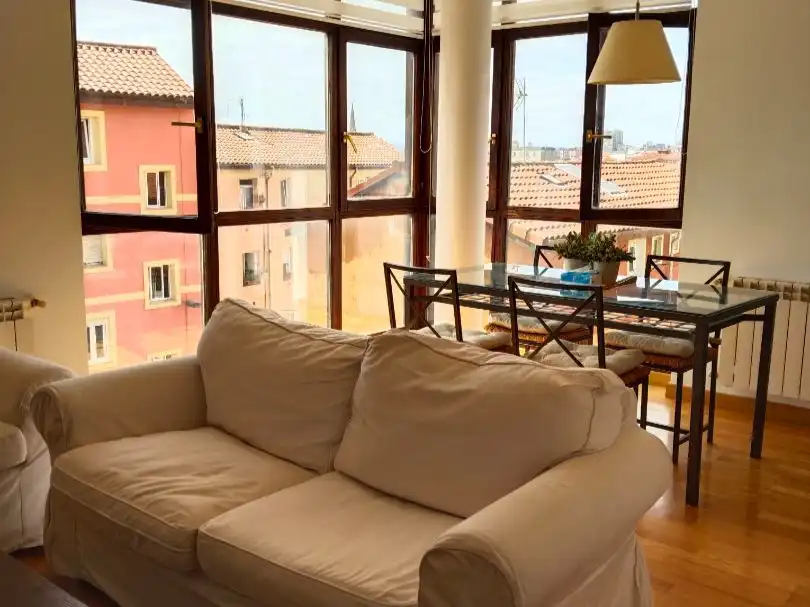 Living room of Flat for rent in Santander  with Heating, Furnished and Oven