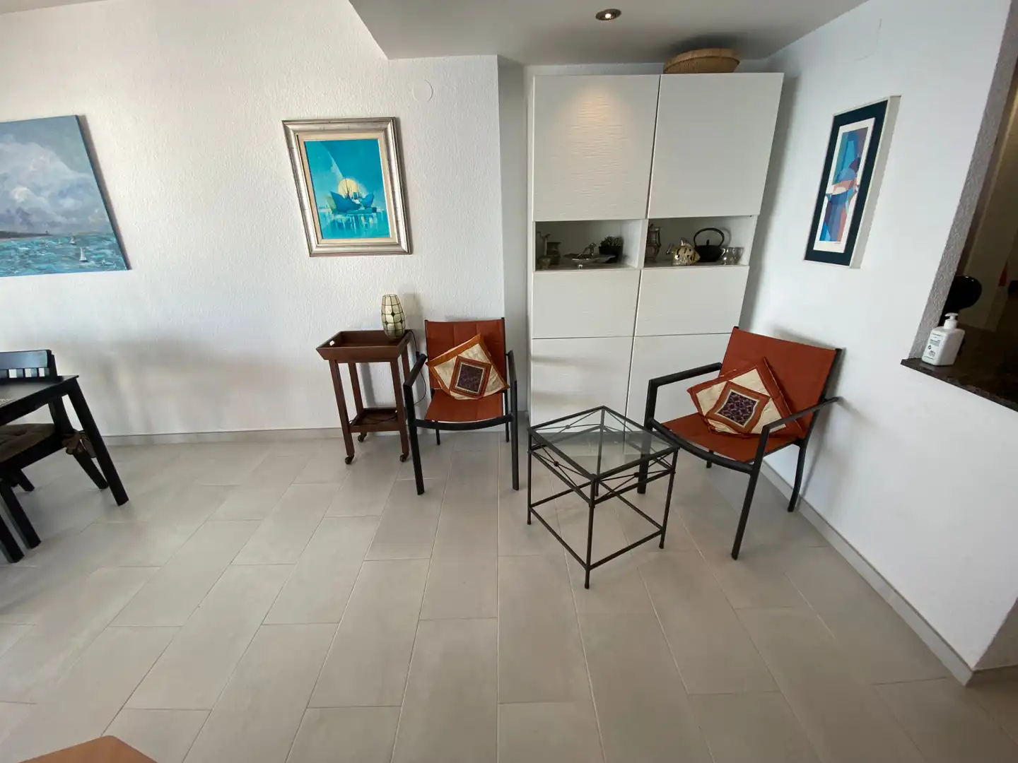 Sala de estar de Apartamento en venta en Calonge i Sant Antoni con Terraza, Amueblado y Horno