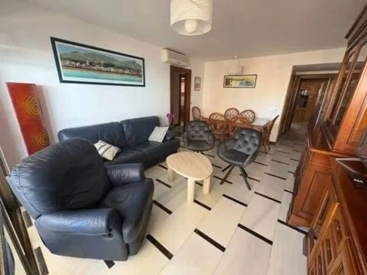 Wohnzimmer von Wohnung zur Miete in Benidorm mit Klimaanlage und Terrasse
