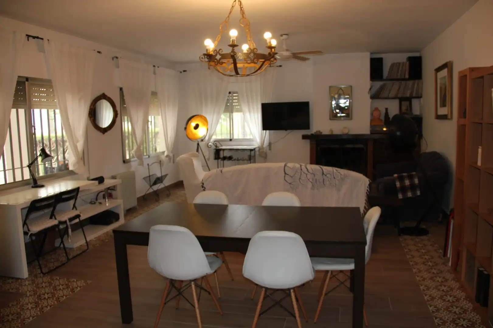 Dining room of Houses for sale in Ronda  with Private garden and Swimming Pool