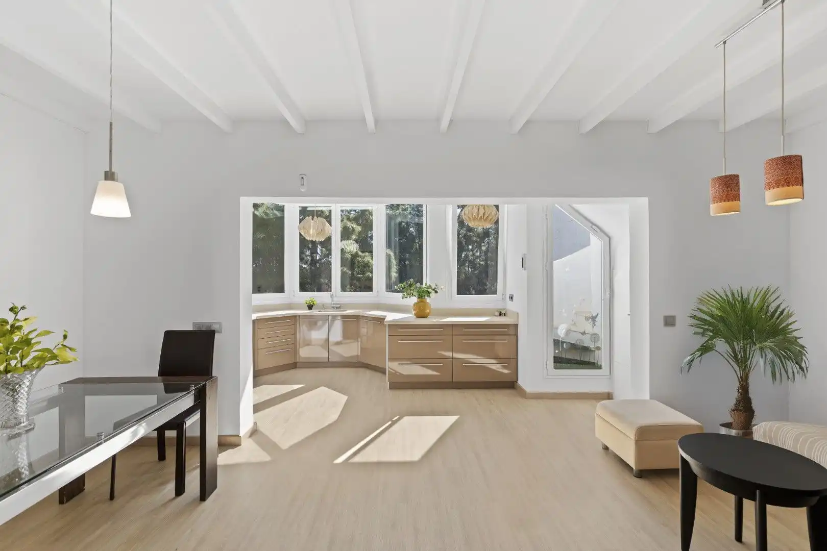 Sala de estar de Casa adosada en venta en Mijas con Jardín privado, Terraza y Amueblado