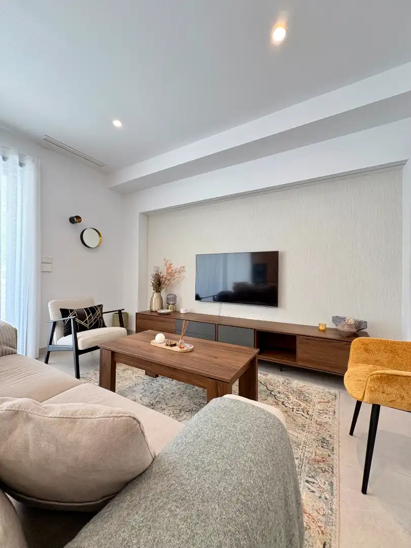 Sala d'estar de Casa o xalet en venda en Torre-Pacheco amb Aire condicionat, Calefacció i Jardí privat