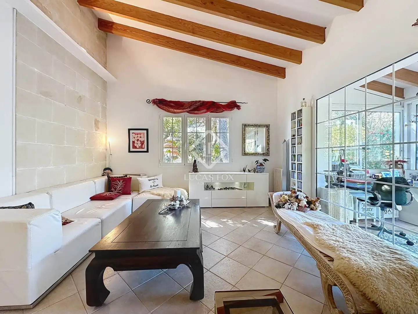 Sala d'estar de Finca rústica en venda en Sant Lluís amb Aire condicionat, Calefacció i Jardí privat
