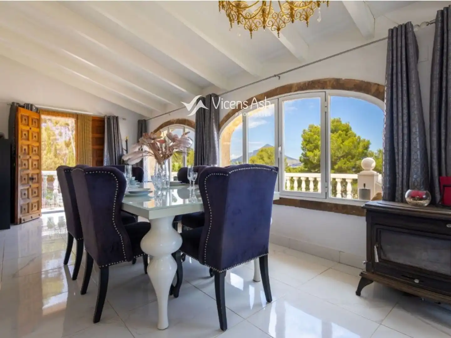 Dining room of Houses for sale in Jávea / Xàbia  with Air Conditioner, Terrace and Storage room