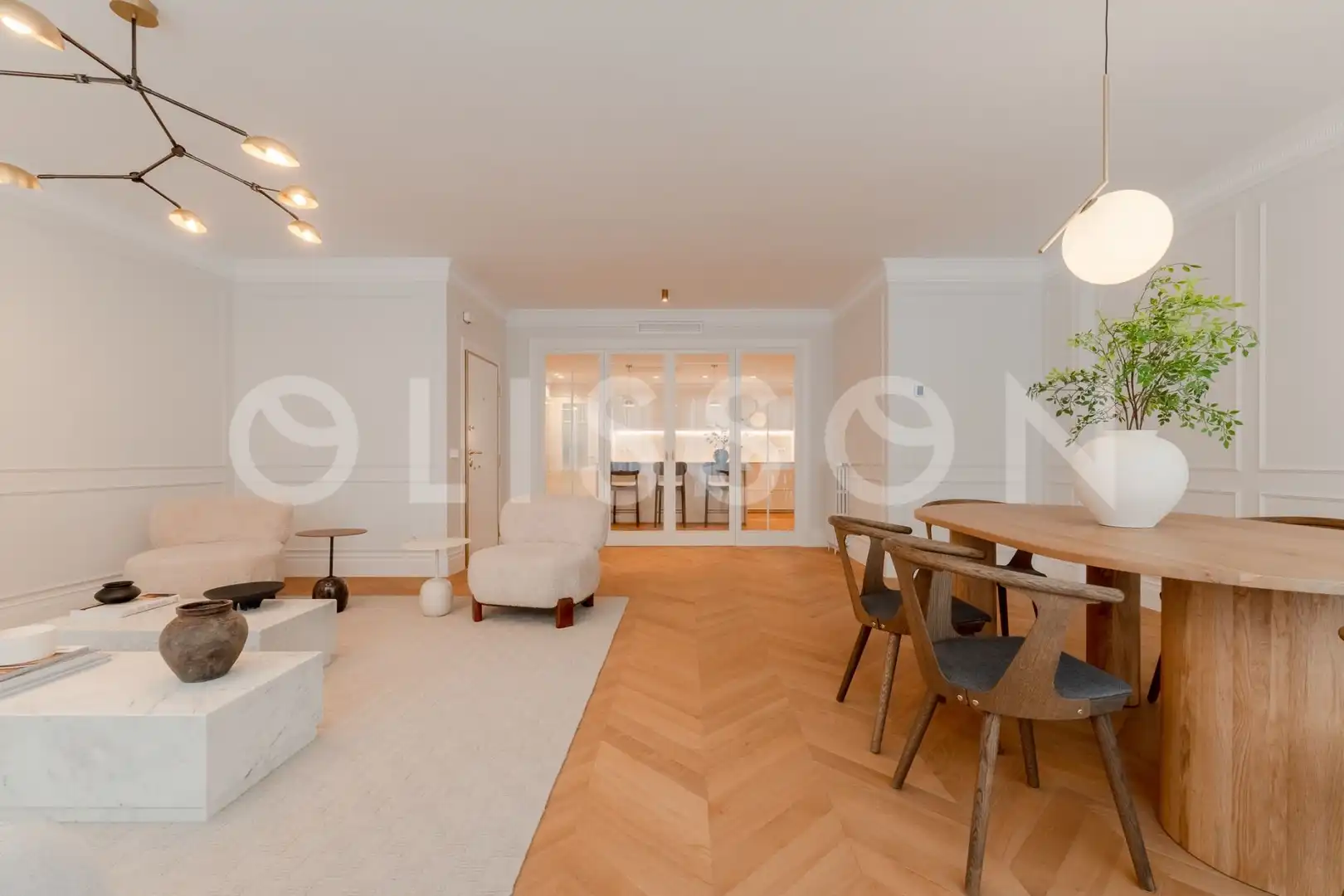 Sala de estar de Piso en venta en Barrio de Salamanca