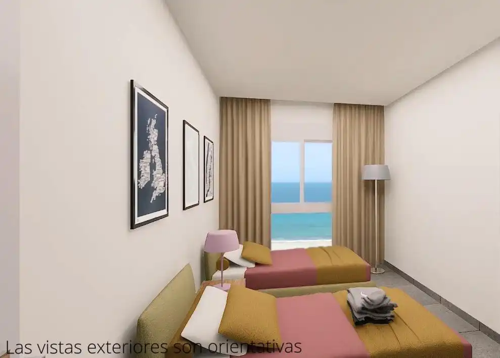 Dormitori de Apartament en venda en La Manga del Mar Menor amb Aire condicionat, Jardí privat i Terrassa