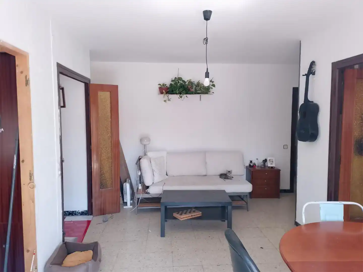 Sala de estar de Ático para compartir en Barcelona con Aire acondicionado, Amueblado y Lavadora