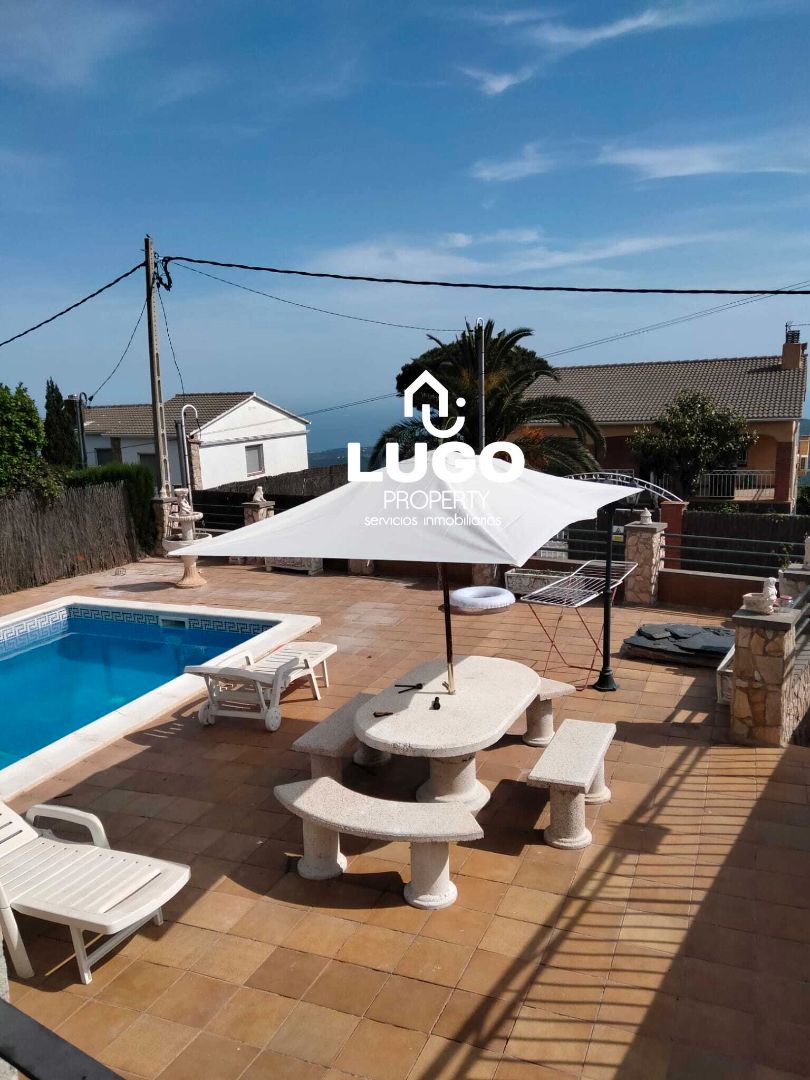 Exterior view of House or chalet for sale in Sant Iscle de Vallalta  with Private garden, Terrace and Swimming Pool
