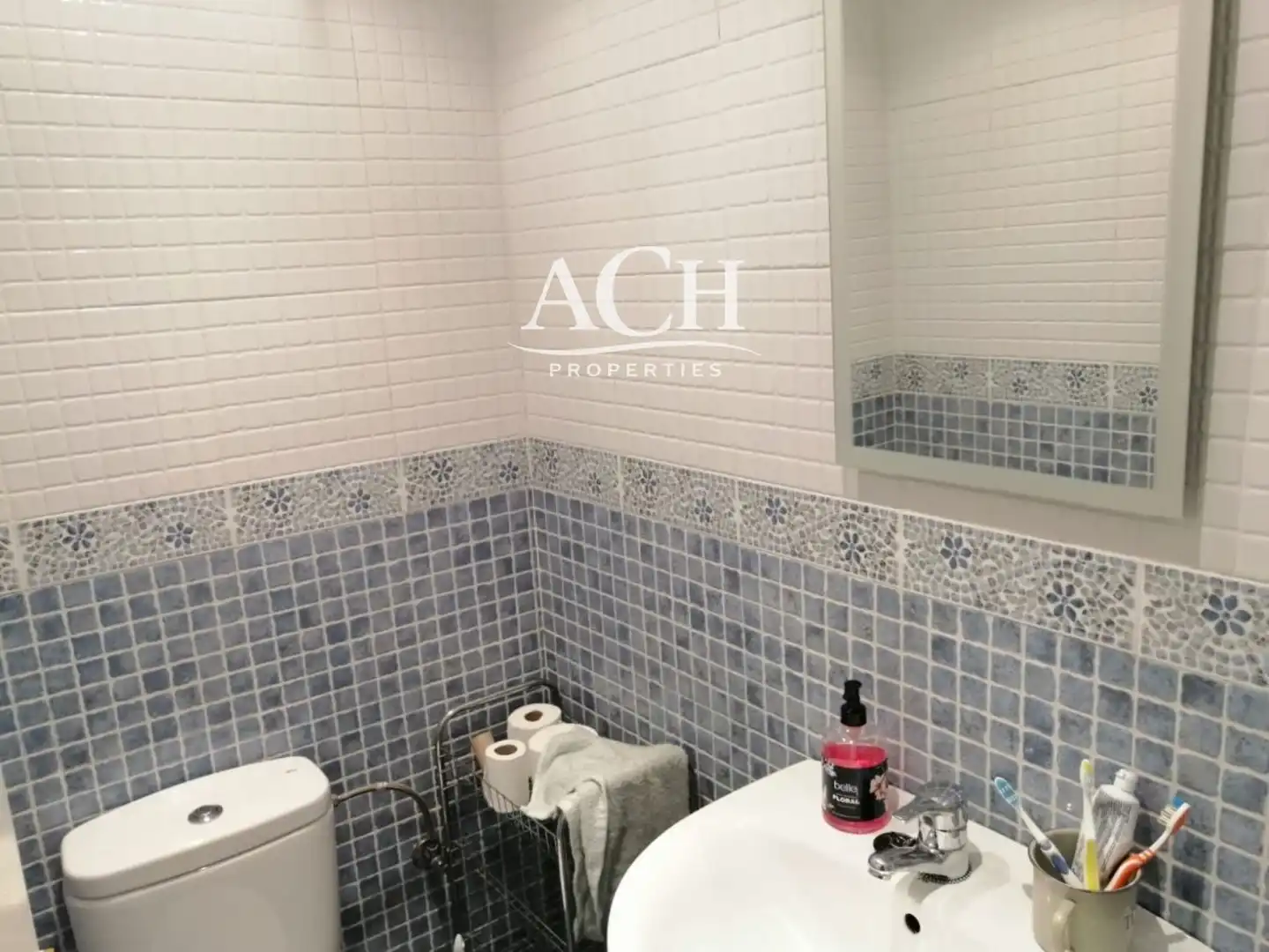 Badezimmer von Wohnung zur Miete in Bilbao  mit Heizung, Terrasse und Möbliert