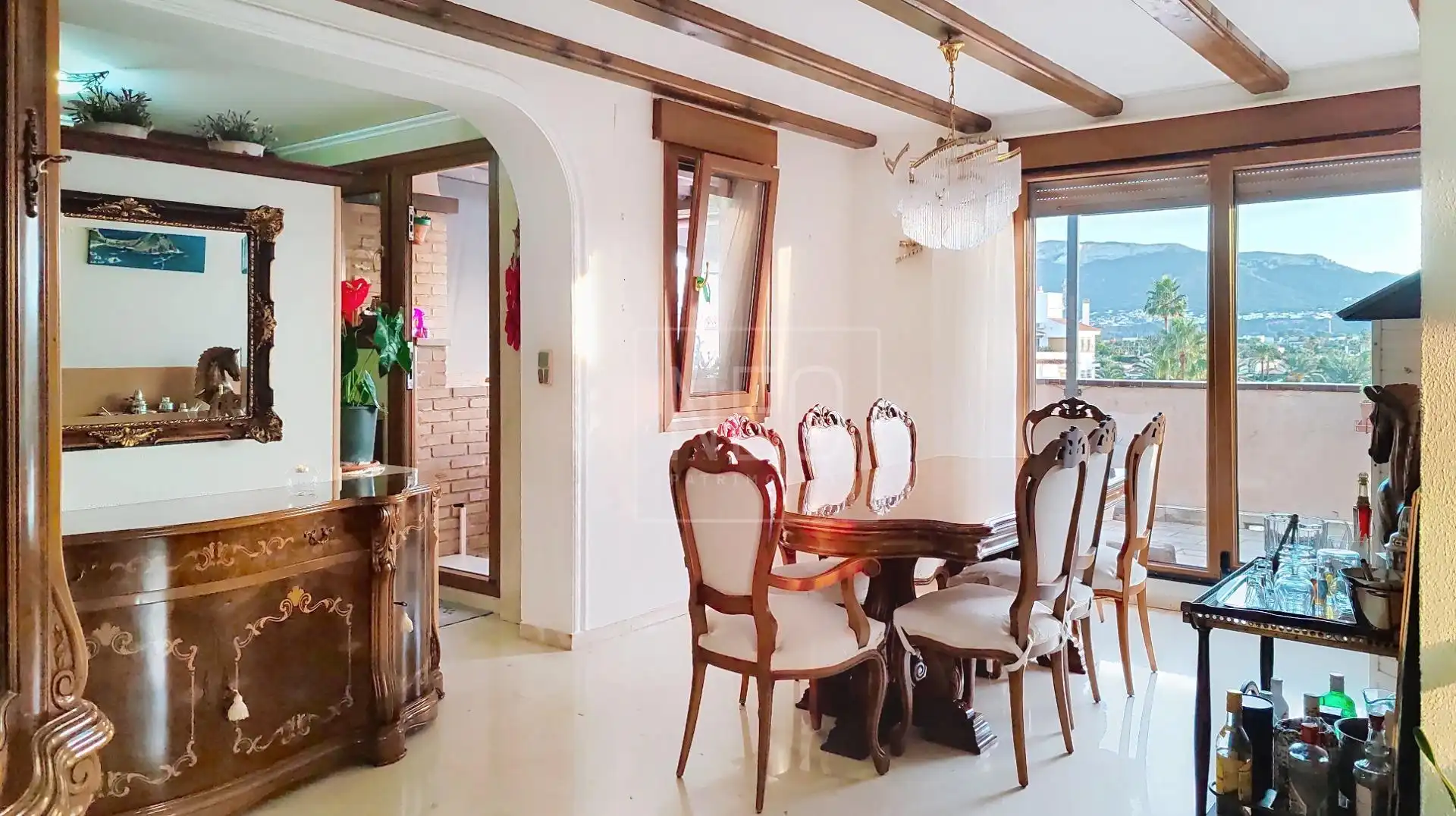 Dining room of Attic for sale in Dénia  with Air Conditioner, Private garden and Terrace