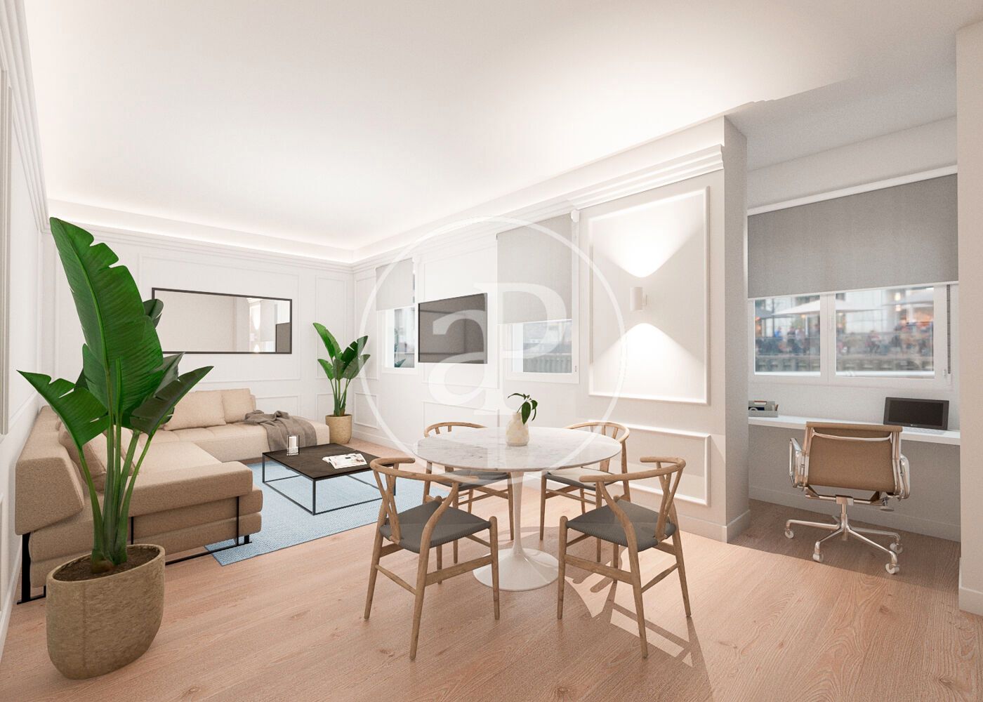 Living room of Flat for sale in  Madrid Capital  with Air Conditioner and Heating