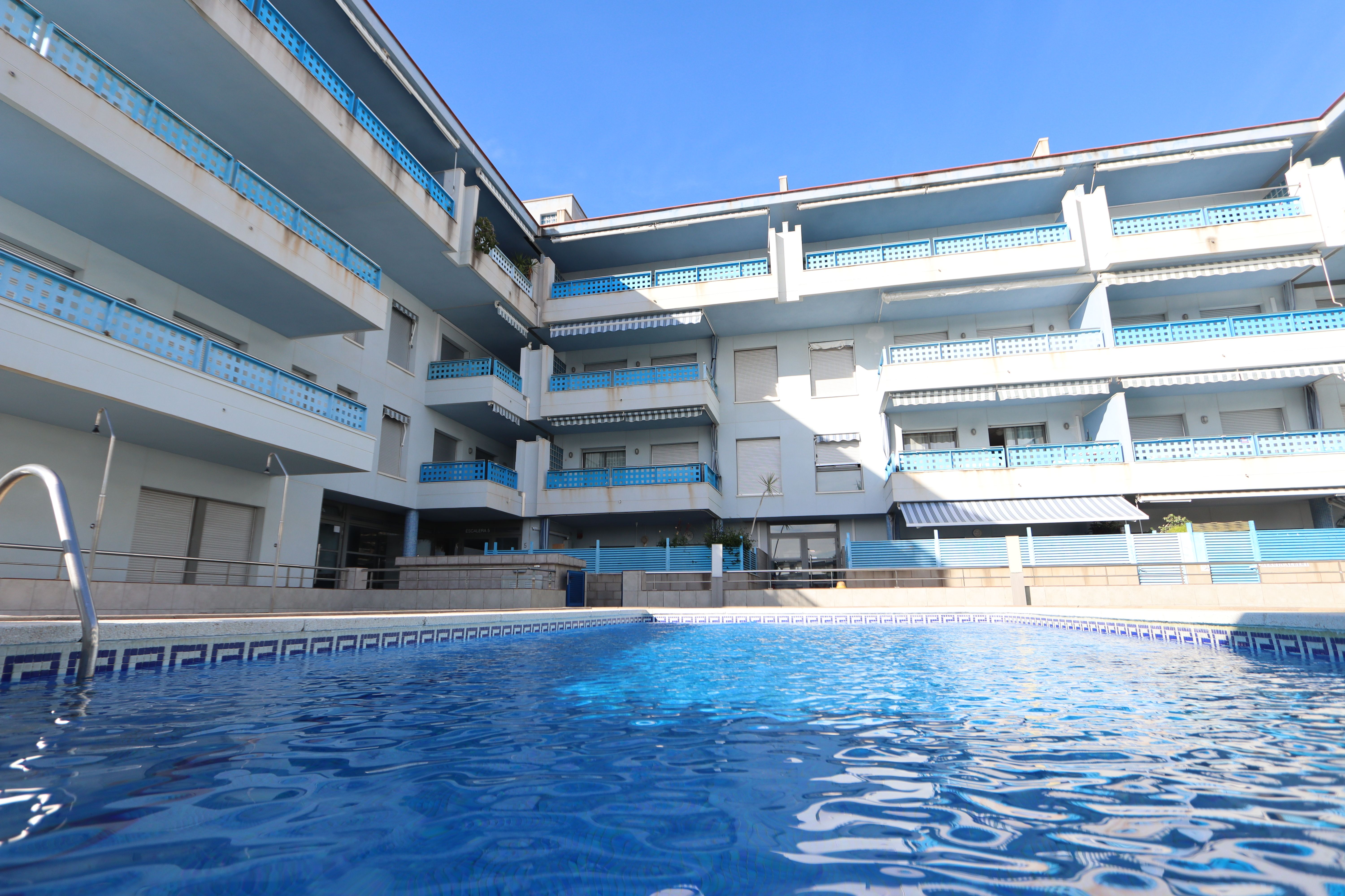 Swimming pool of Flat for sale in Vandellòs i l'Hospitalet de l'Infant  with Heating, Terrace and Storage room