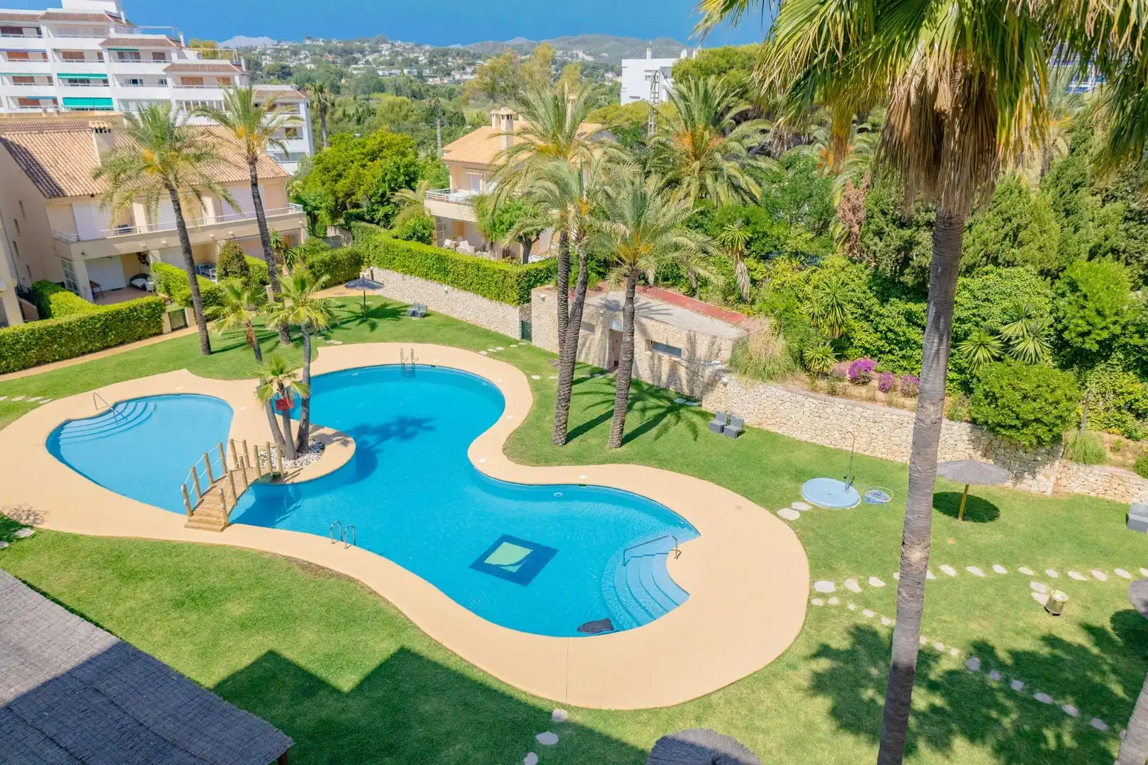 Piscina de Piso en venta en Jávea / Xàbia con Aire acondicionado, Jardín privado y Terraza
